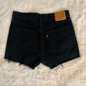 Levi 501 Button Fly High Waisted Shorts